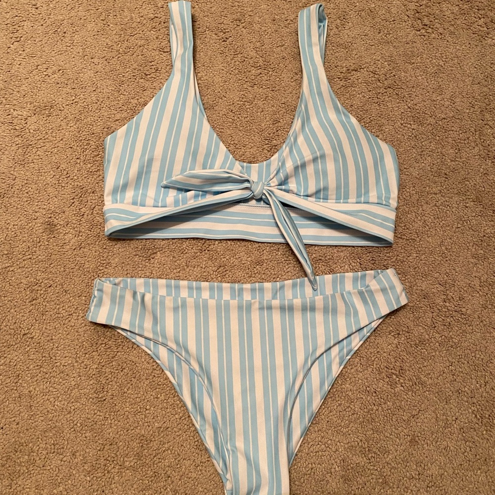 Striped SHEIN two piece